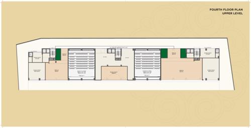  grande Triveni Majesta H Wing Cluster Plan for Upper 4th Floor