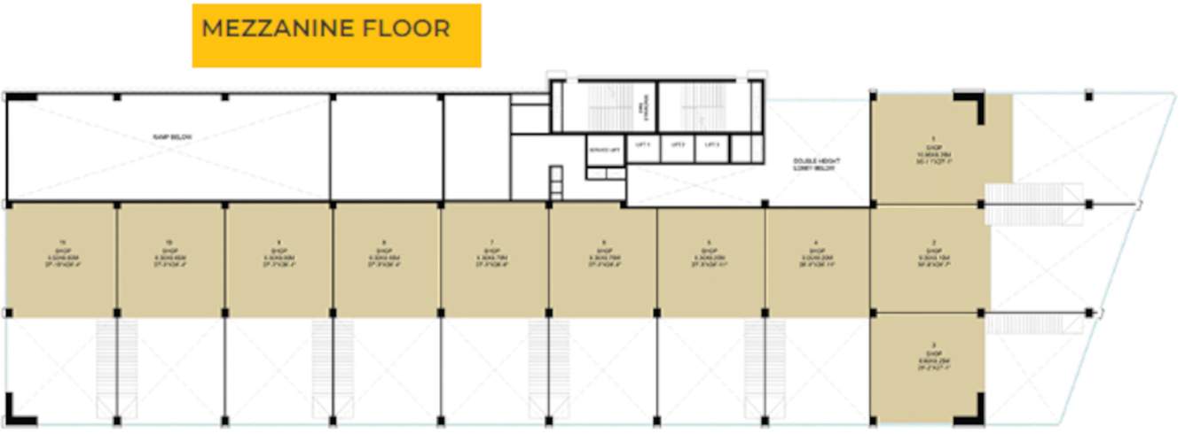  arbor court Office Building Mezzanine Cluster Plan