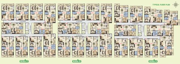  greenwoods Block A Cluster Plan for ground Floor