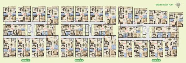  greenwoods Block A Cluster Plan for ground Floor