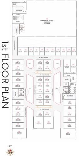  commercia Shakuntal Commercia Cluster Plan for 1st Floor