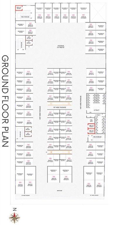  commercia Shakuntal Commercia Cluster Plan for ground Floor