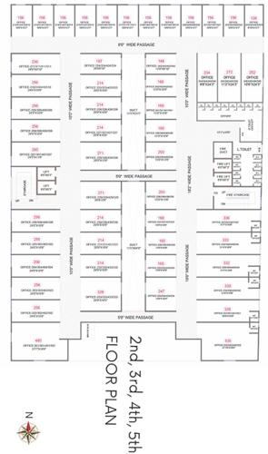  commercia Shakuntal Commercia Cluster Plan from 2nd to 5th Floor