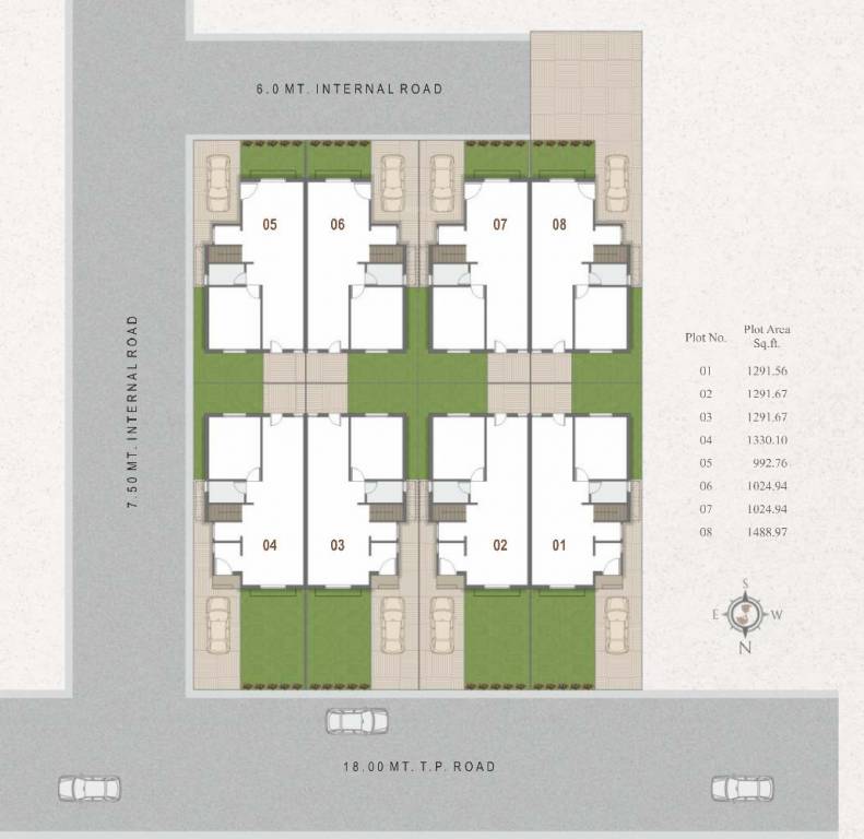  shre hari bungalows Layout Plan