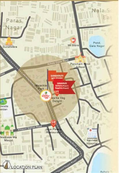  sanskruti-sapphire Location Plan