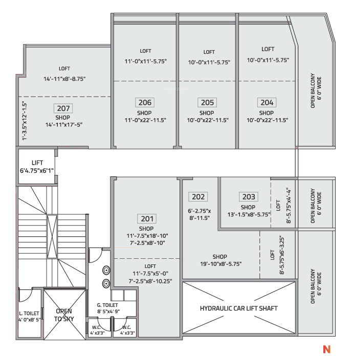  tulshibaug 1 Cluster Plan For 2nd Floor