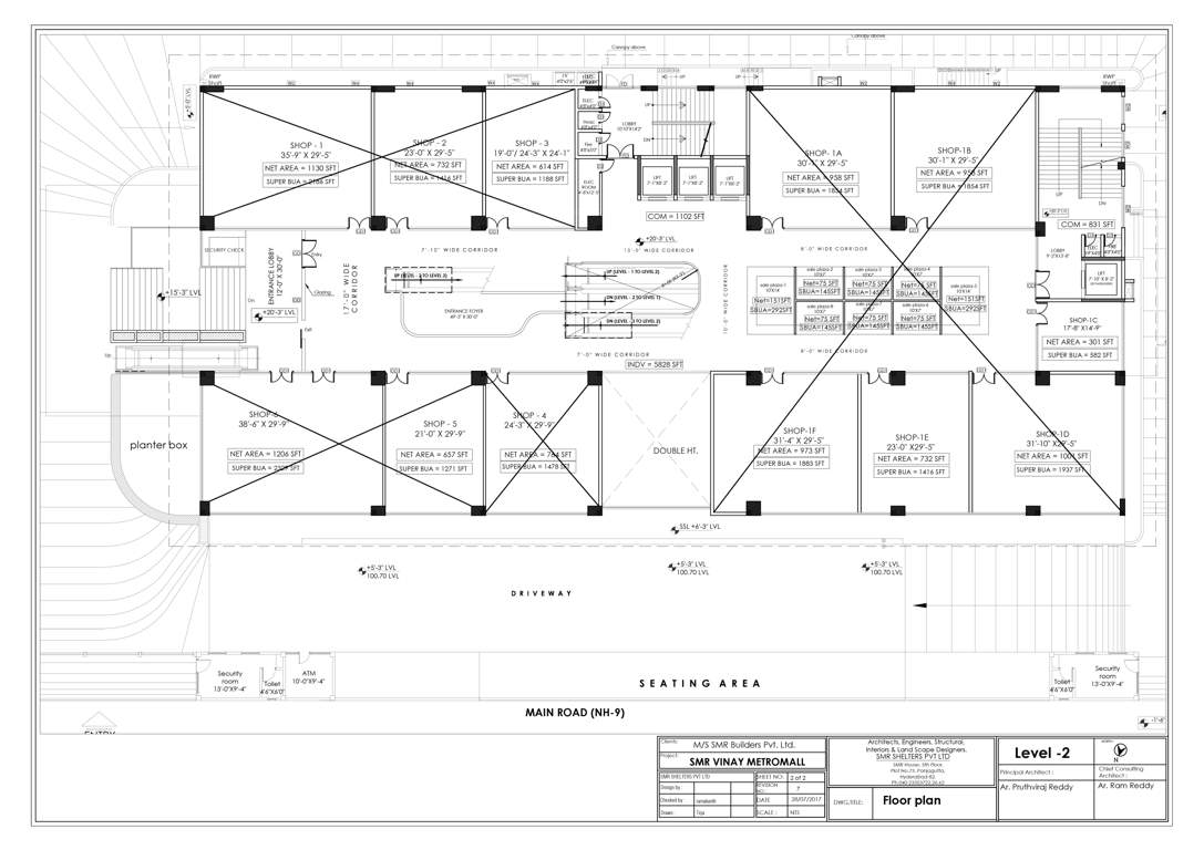  vinay metro mall SMR Vinay Metro Mall Level  2Cluster Plan