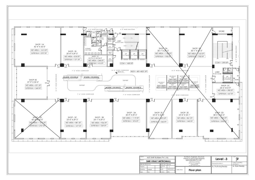  vinay metro mall SMR Vinay Metro Mall Level 3Cluster Plan