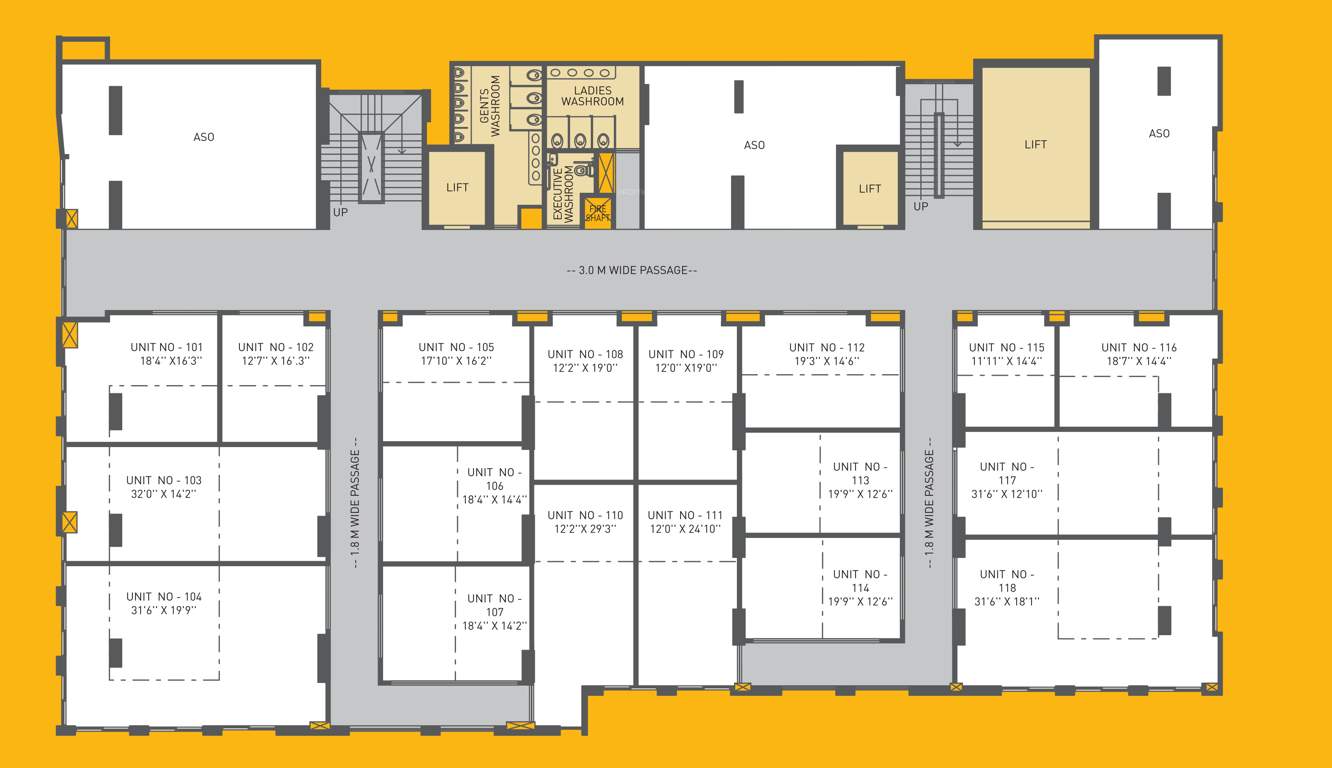  198 city hub 198 City Hub Cluster Plan for 1st Floor