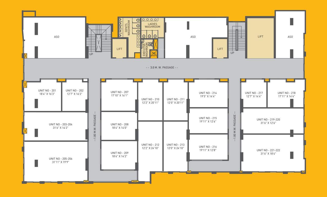  198 city hub 198 City Hub Cluster Plan for 2nd Floor