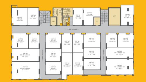  198-city-hub 198 City Hub Cluster Plan from 5th to 6th Floor
