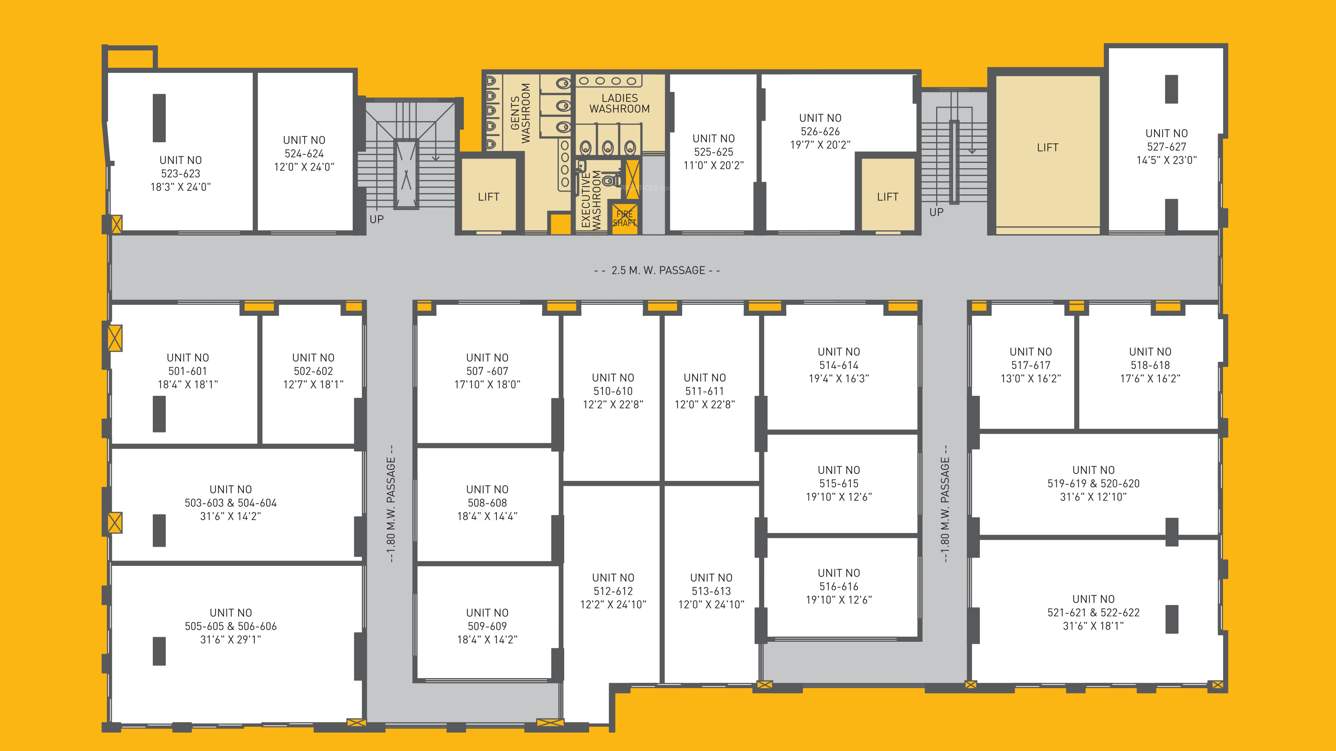  198 city hub 198 City Hub Cluster Plan from 5th to 6th Floor