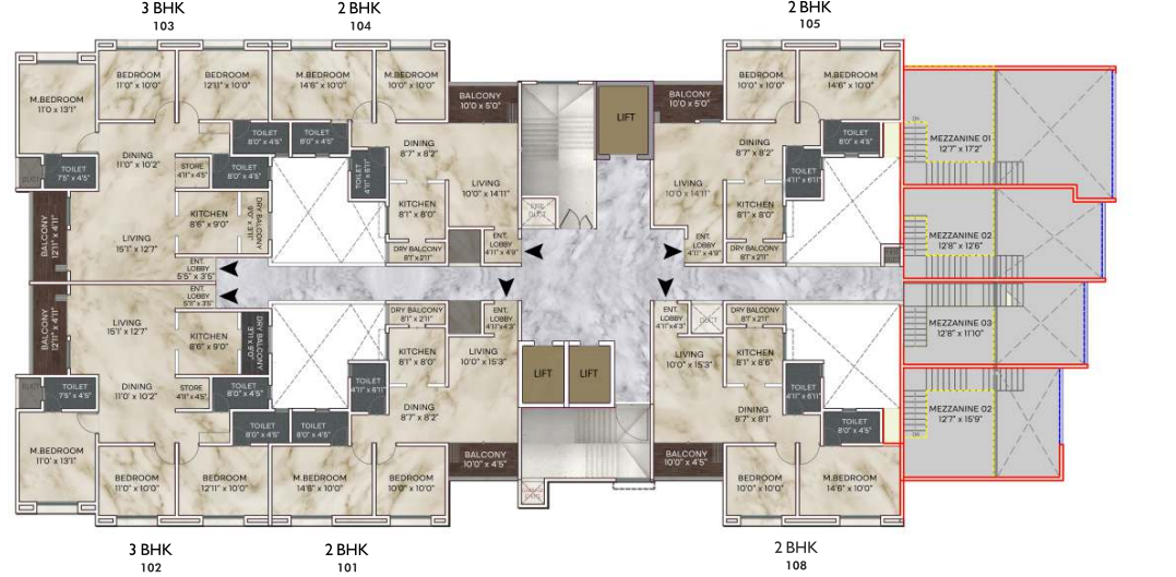  serenity d building D Building Cluster Plan