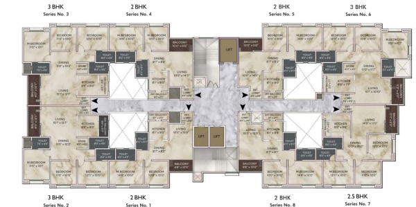  serenity-d-building D Building Cluster Plan