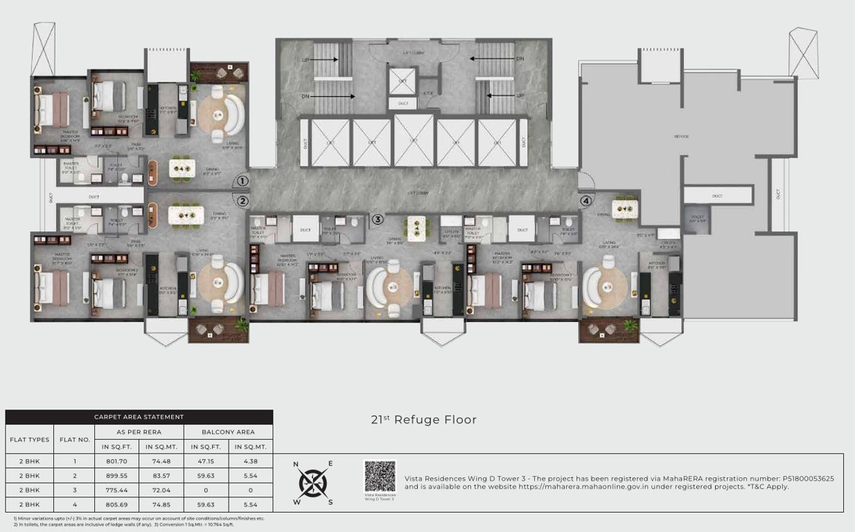  residences wing d tower 3 Vista Residences Wing D Tower 3 Cluster Plan