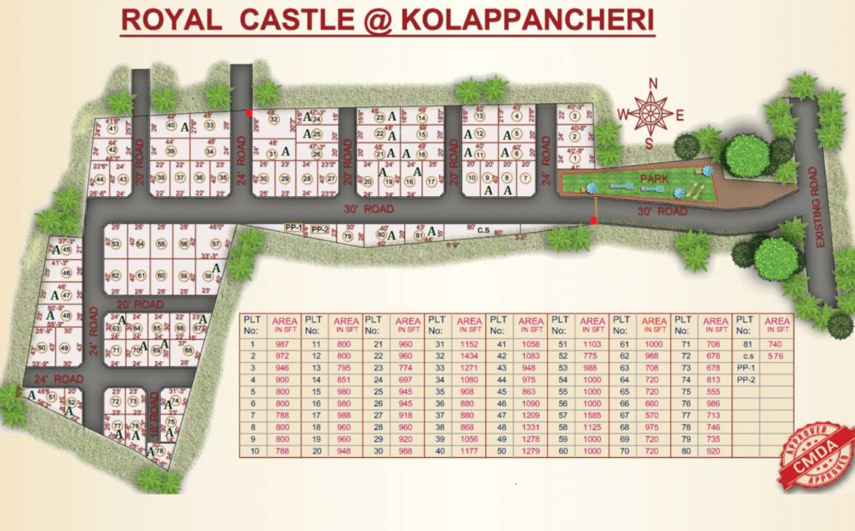  royal castle Layout Plan