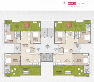  avenue Block B Cluster Plan for 11th Floor