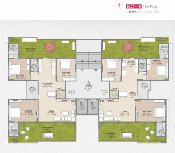  avenue Block B Cluster Plan for 11th Floor