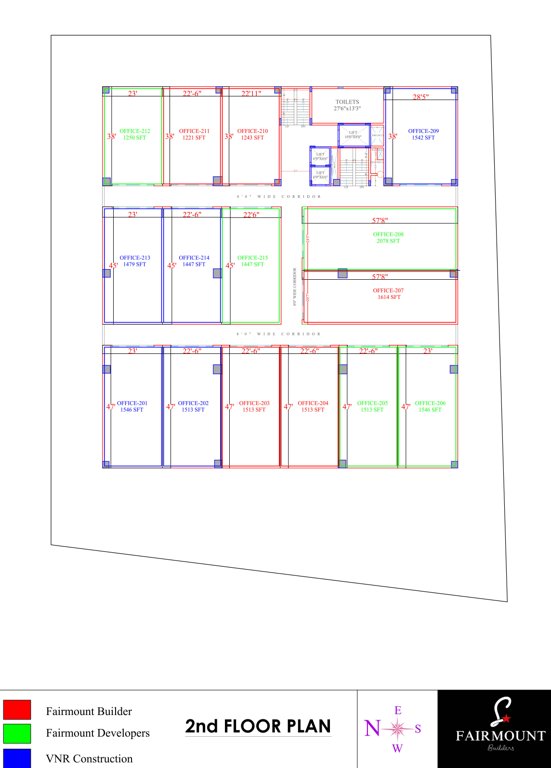  square Fairmount Square Cluster Plan For 2nd Floor
