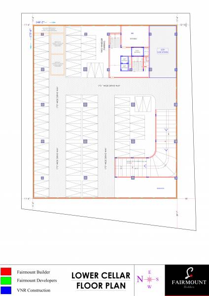  square Fairmount Square Lower Celler  Cluster Plan