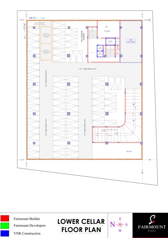  square Fairmount Square Lower Celler  Cluster Plan