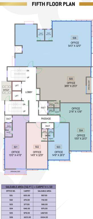  66 high street square 66 High Street Square Cluster Plan For 5th Floor