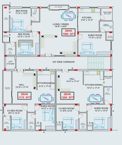  gretel-residency Gretel Residency Cluster Plan from 1st to 5th Floor