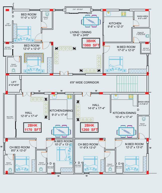  gretel residency Gretel Residency Cluster Plan from 1st to 5th Floor