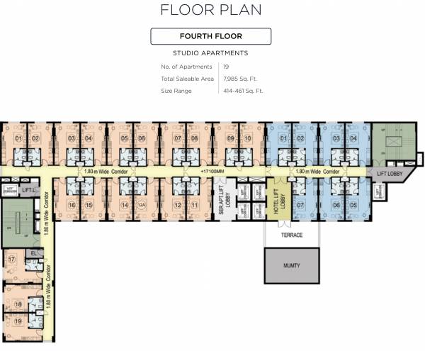  centre- A Cluster Plan For 4th Floor