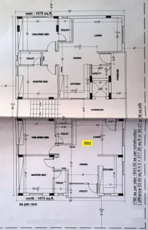 vishnu sri Vishnu Sri Typical Floor Cluster Plan