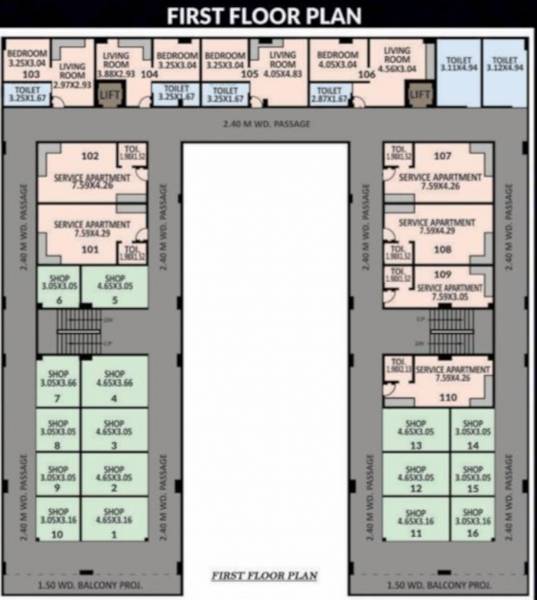  anika-classic A Cluster Plan For 1st Floor