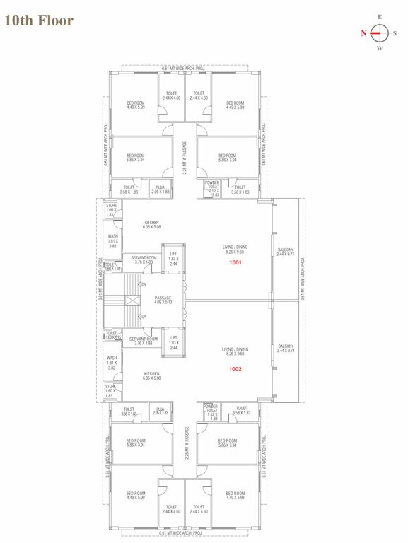 valencia 20 Valencia 20 Cluster Plan for 10th Floor
