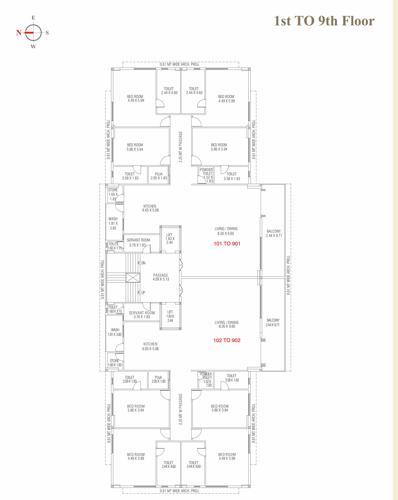 Valencia 20 Cluster Plan from 1st to 9th Floor valencia-20 Valencia 20 Cluster Plan from 1st to 9th Floor
