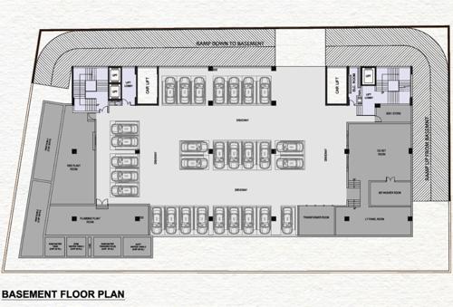 Commercial Basement Cluster Plan city-walk Commercial Basement Cluster Plan