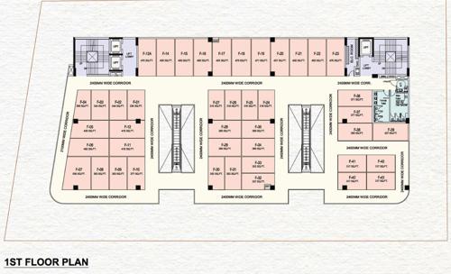 Commercial Cluster Plan For 1st Floor city-walk Commercial Cluster Plan For 1st Floor
