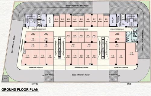 Commercial Cluster Plan For Ground Floor city-walk Commercial Cluster Plan For Ground Floor