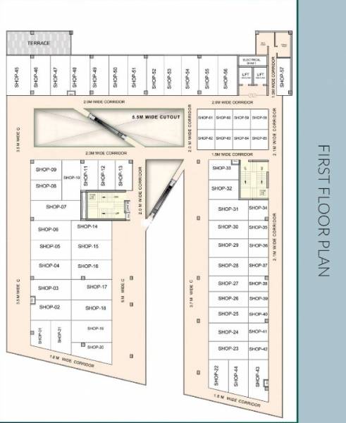  square Karyan Square Cluster Plan For 1st Floor