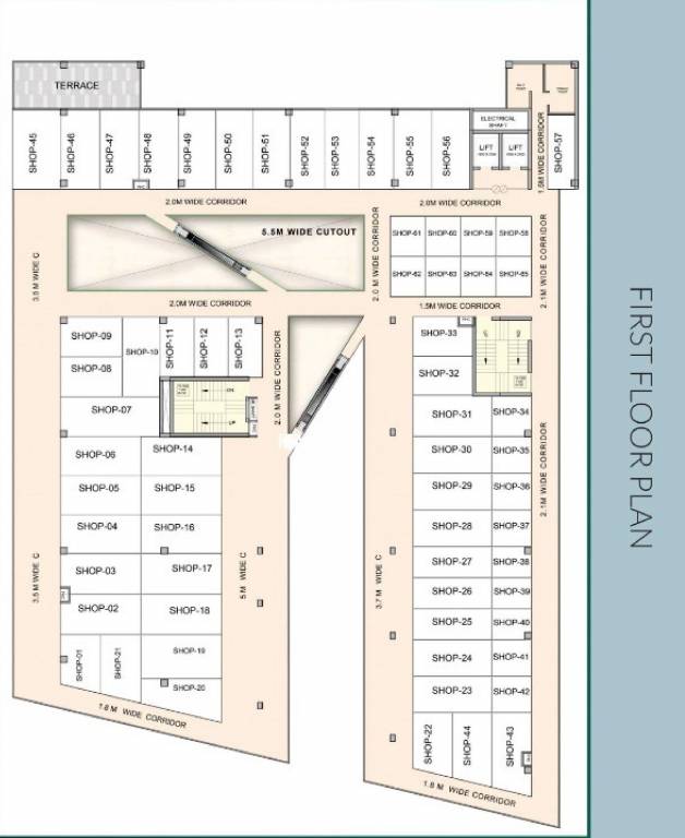  square Karyan Square Cluster Plan For 1st Floor