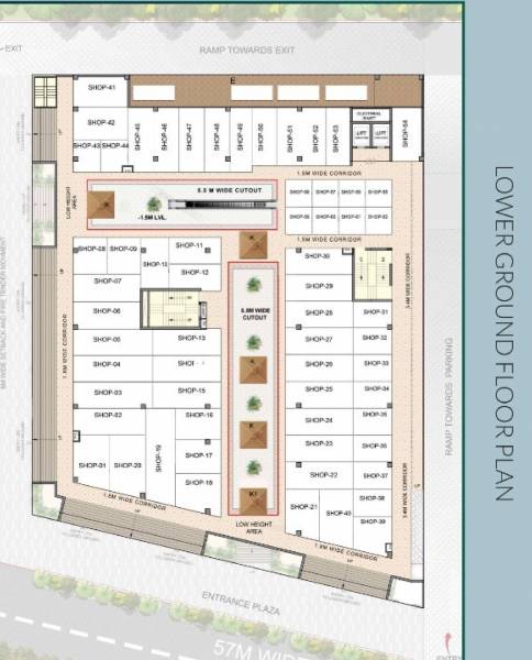 square Karyan Square Cluster Plan For Ground Floor