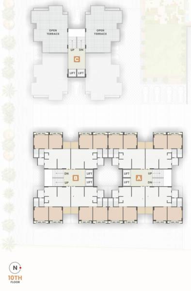  sayona A, B, C Cluster Plan For 10th Floor