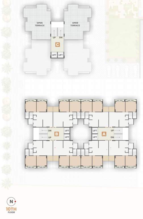  sayona A, B, C Cluster Plan For 10th Floor