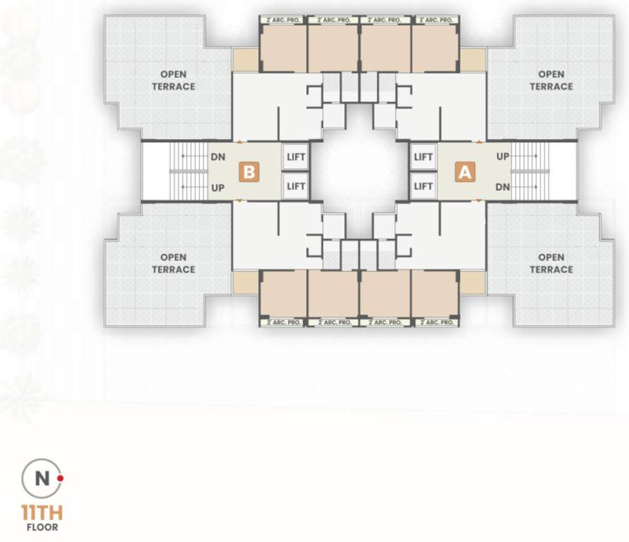  sayona A, B, C Cluster Plan For 11th Floor