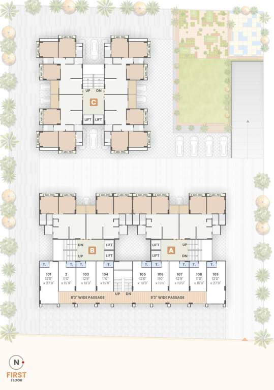 sayona A Cluster Plan For 1st Floor