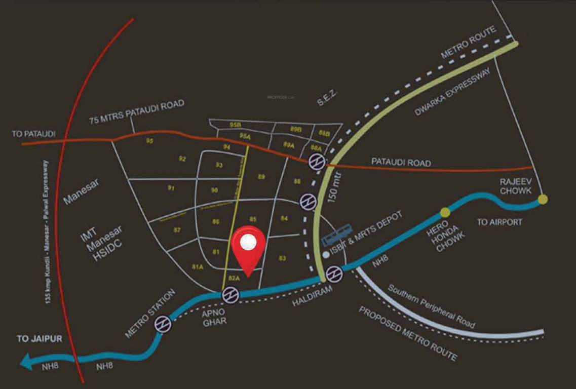  crossover Location Plan