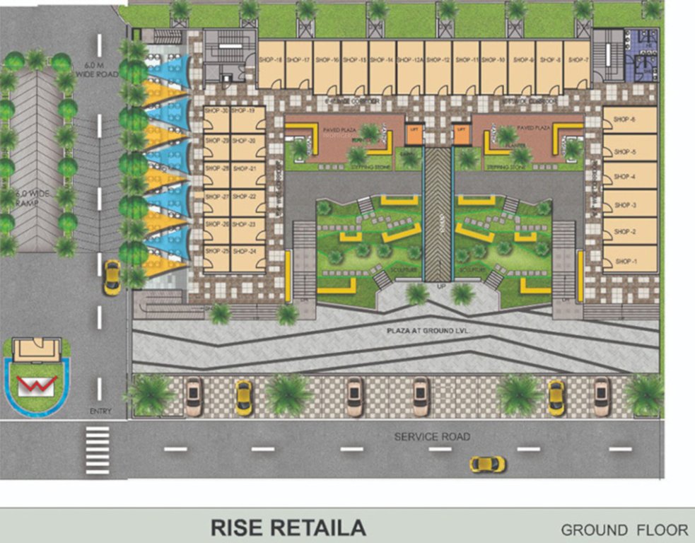 retailia Retailia 1 Cluster Plan For Ground Floor