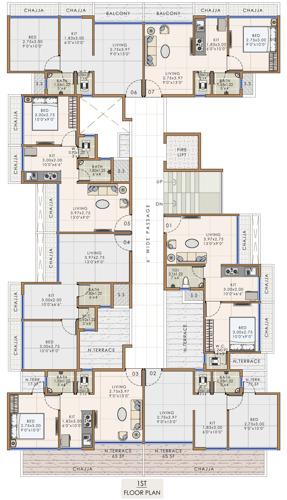  ambika-niwas Ambika Niwas Cluster Plan for 1st Floor