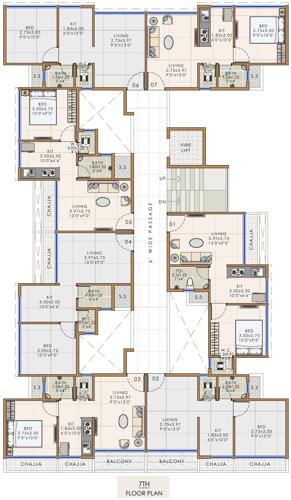  ambika-niwas Ambika Niwas Cluster Plan for 7th Floor