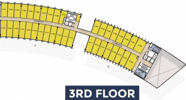 C, D Cluster Plan For 3rd Floor india-expo-plaza C, D Cluster Plan For 3rd Floor