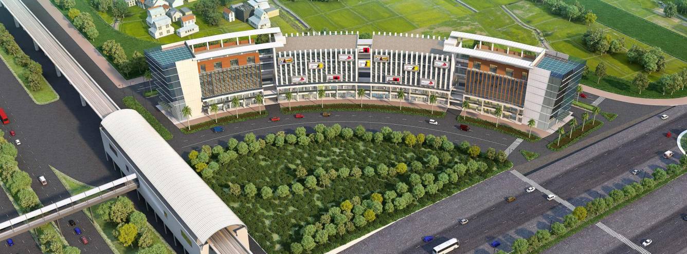 india expo plaza Elevation