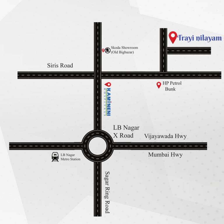  trayi nilayam Location Plan
